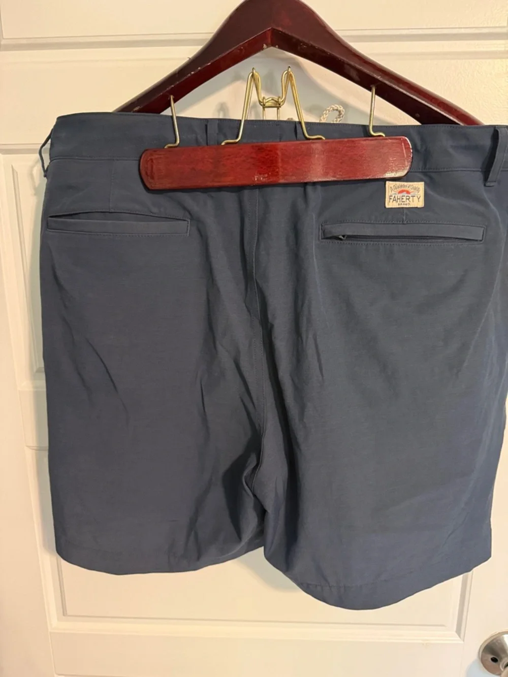 Faherty Hybrid All Day Navy Shorts - 38